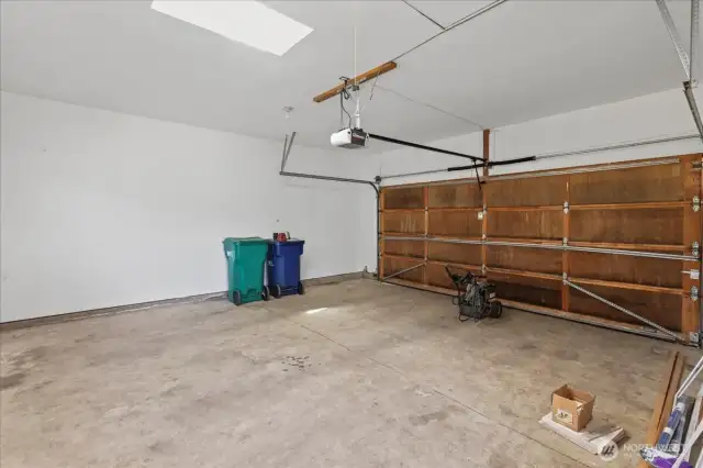 Inside garage
