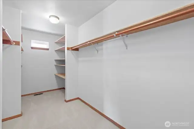 Primary closet