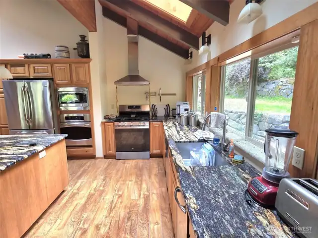 lots of windows and skylights