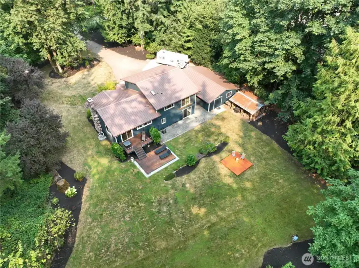 Quality and thoughtful design throughout.  Built to last with a metal roof and cedar siding, this is a rare home that shows amazingly well.