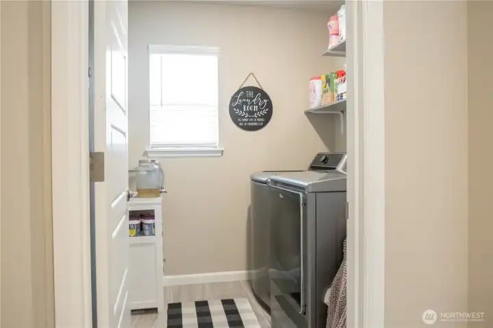 Dedicated laundry room