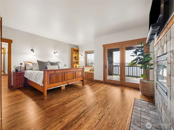 Primary En Suite with Gas Fireplace