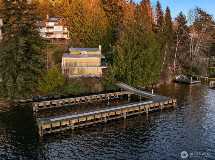 The 3 story home just 10 feet from the water's edge