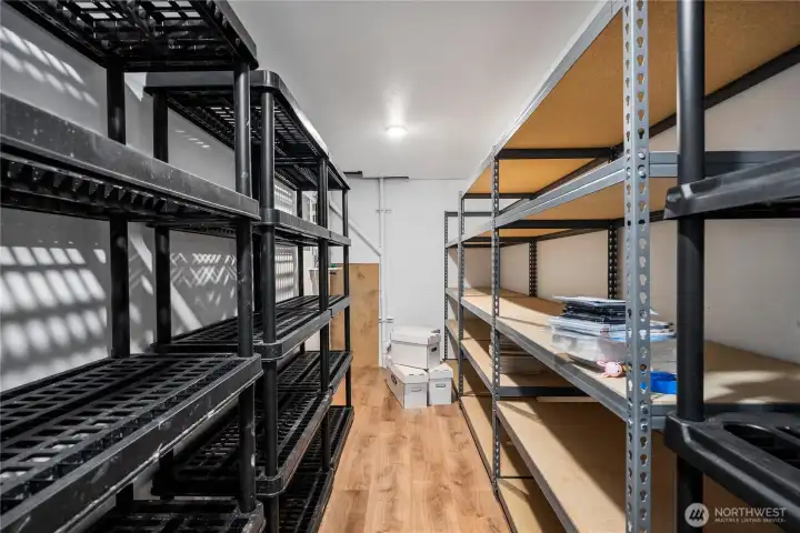 Lower level storage.