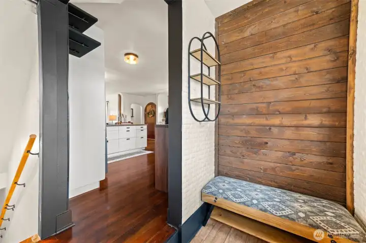 Mud room when you enter through the side door.