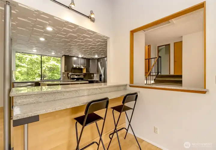 Breakfast Bar off Kitchen