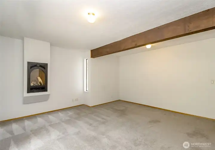 Family/Rec room with Gas Fireplace