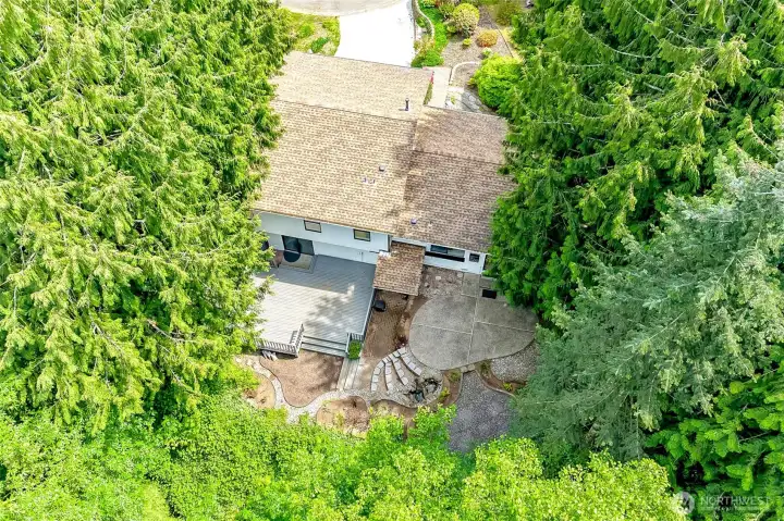 Arial Back Yard