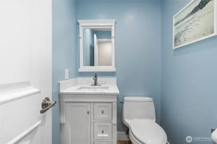 Powder bathroom on main floor