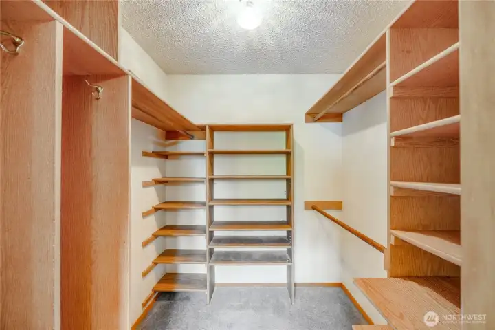 Primary walk-in closet