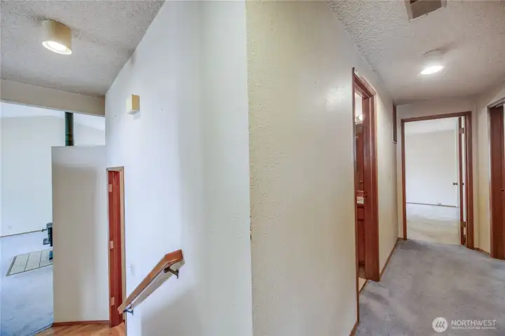 stairs from second floor