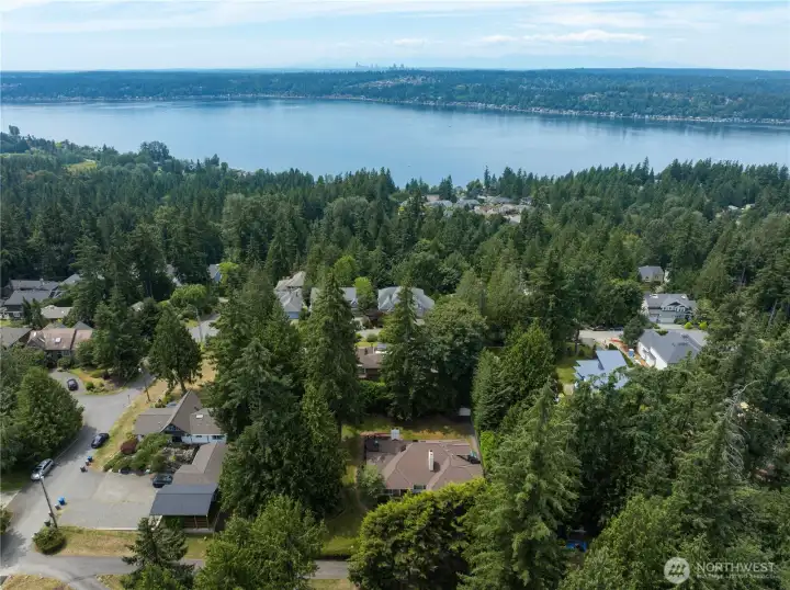 Lake Sammamish and Downtown Seattle