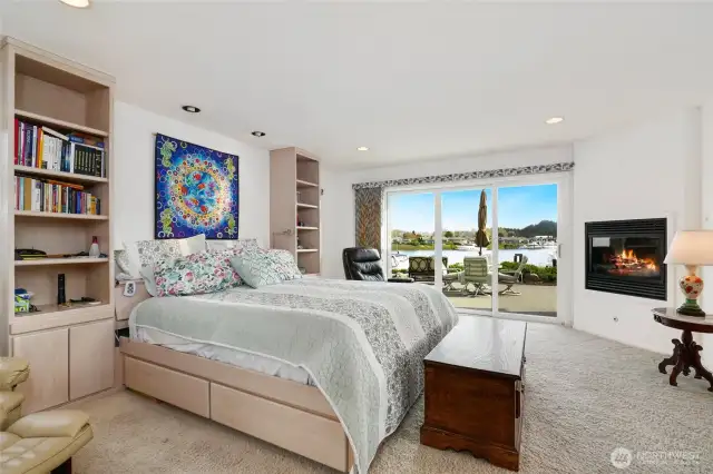 A room with a view...and fireplace!