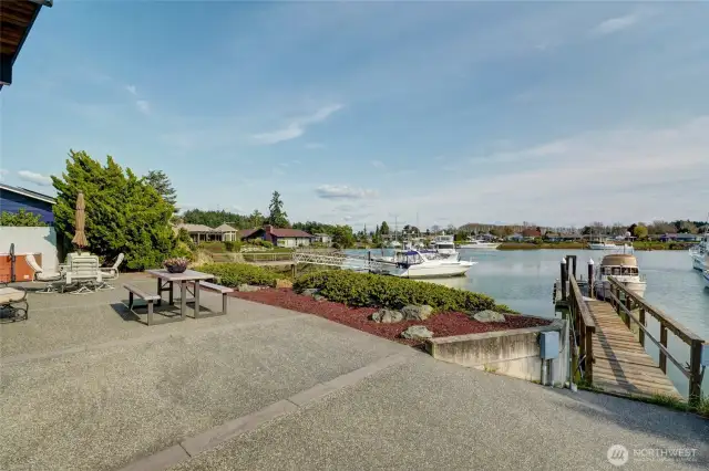 It doesn't get much more convenient than mooring your boat in front of your house!
