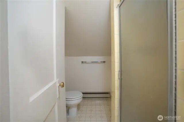 A 3/4 bath on the second floor means no going downstairs in the middle of the night and allows for multiple people to get ready at once.