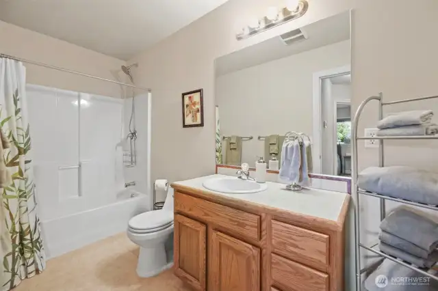 Full bath on lower level