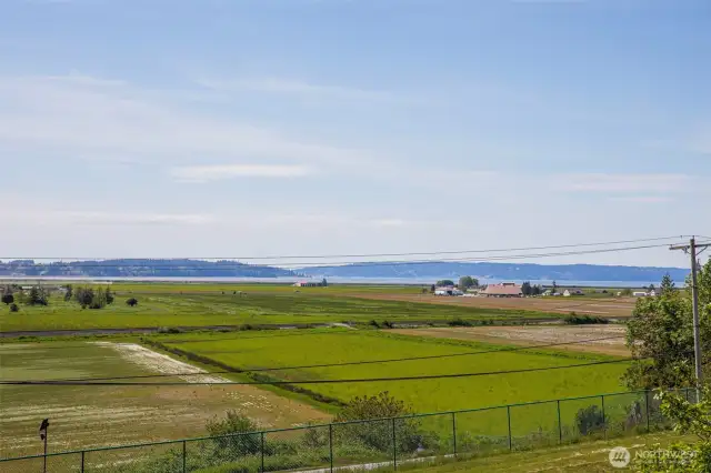 View of the valley , Skagit Bay, Camano & Whidbey Islands
