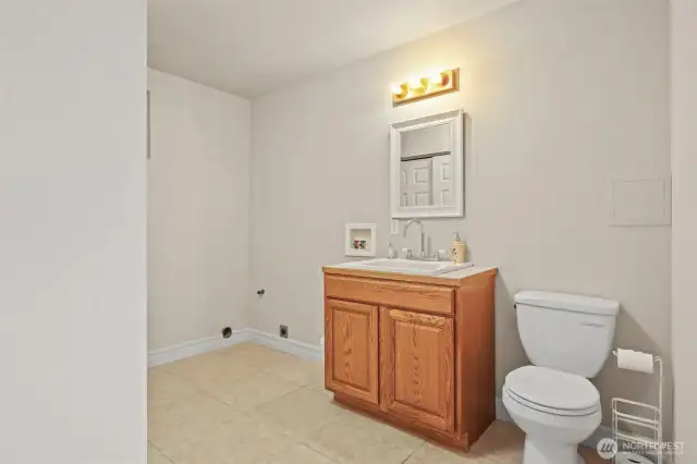 Second laundry w/half bath on lower level