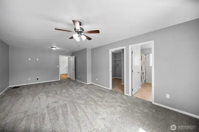 Huge Primary suite with brand new flooring.