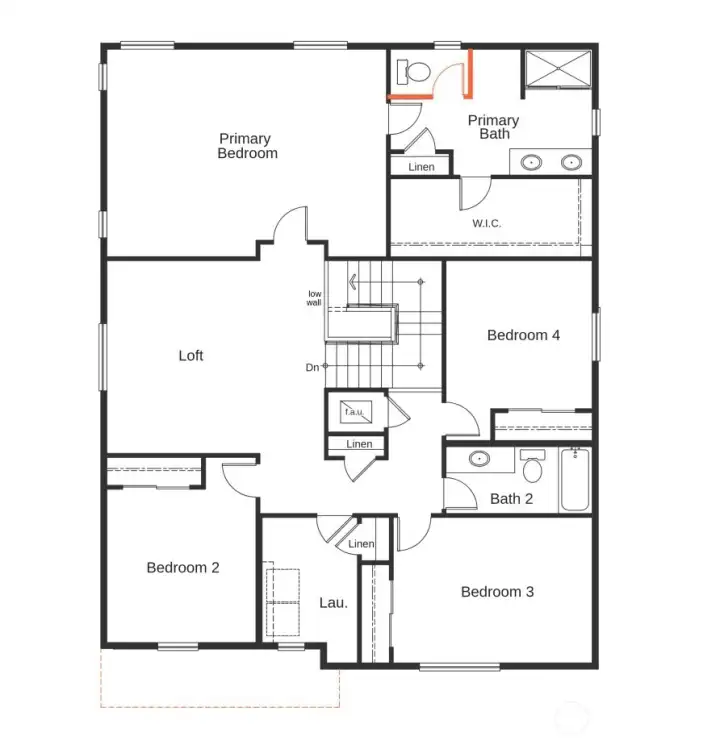 2nd Floor of the 2925 Plan