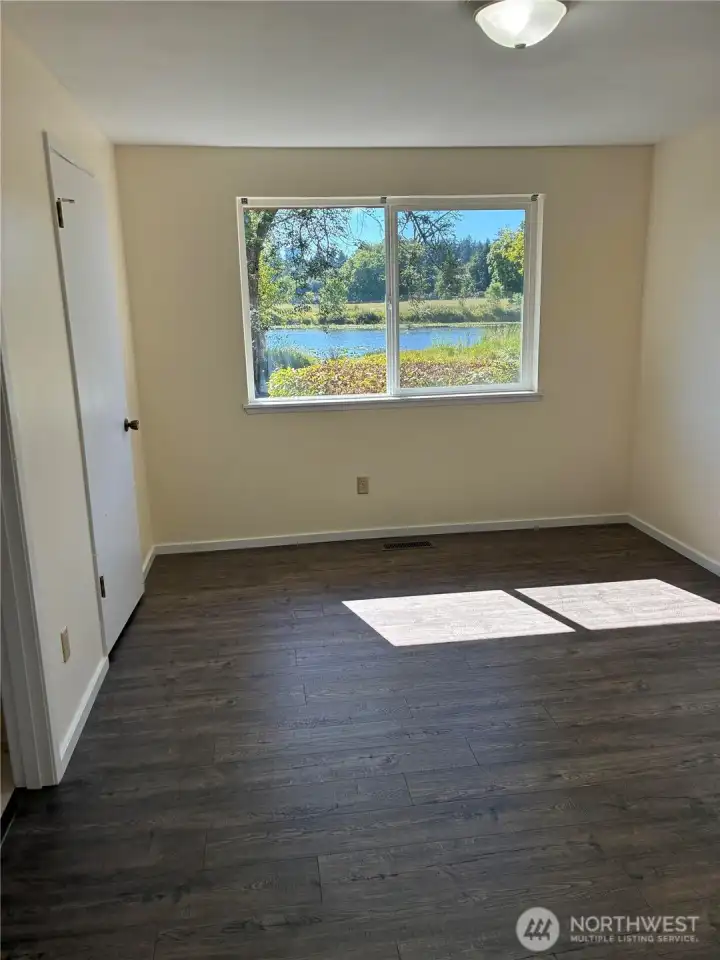 Primary bedroom with fabulous water view