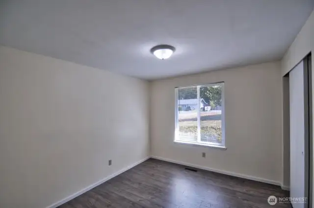 Second of three bedrooms