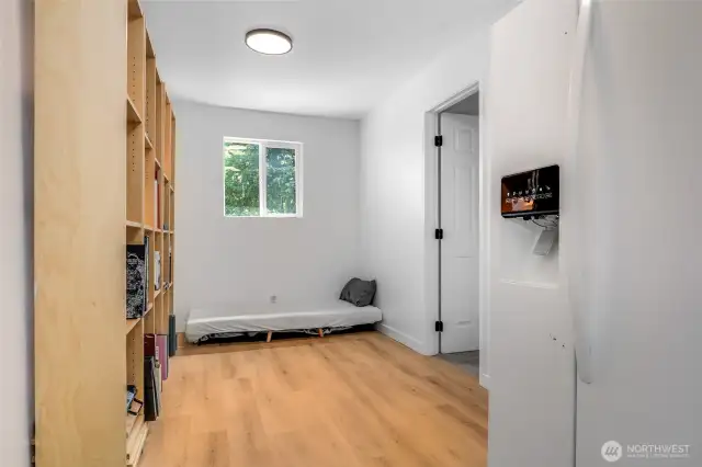 West wing family room with access to back yard