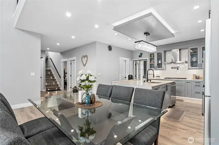 Kitchen and dining area