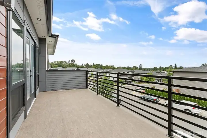Balcony in front of primary suite.
