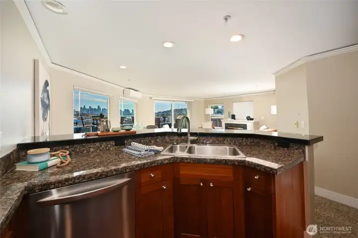 Views from the kitchen too!