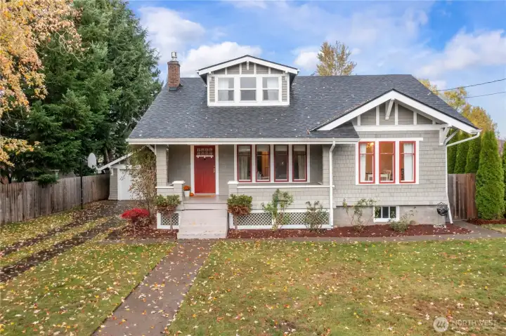 Welcome to this timeless, one of a kind, lovingly cared for Craftsman nestled along Buckley's historic Main Street,  Old fashioned charm meetings modern updates with updated electrical, newer gas furnace, roof, gutters and some windows.