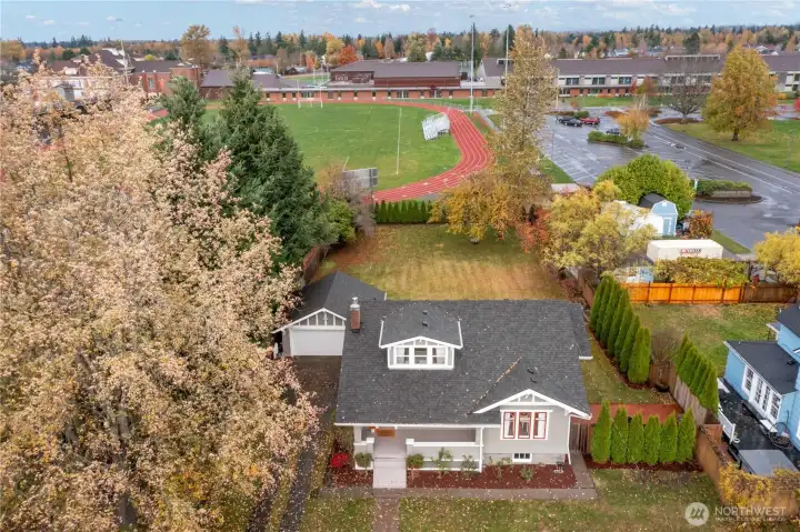 Backing up to public space, this property offers 3 tax parcels for potential opportunities