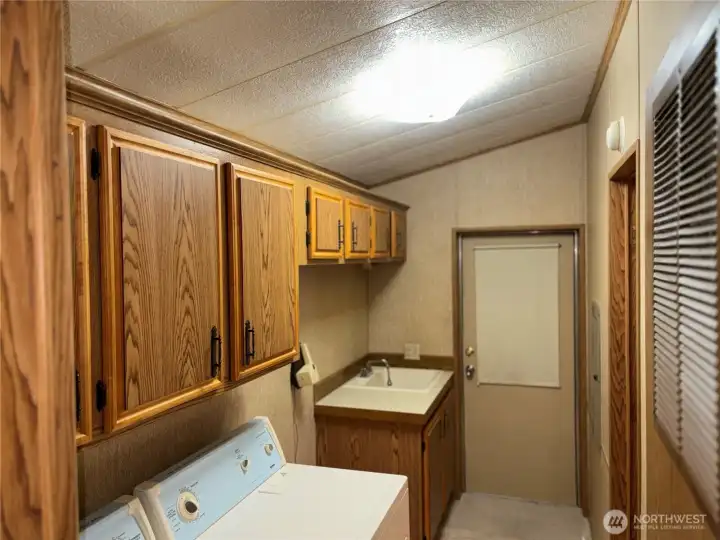 Ample laundry room
