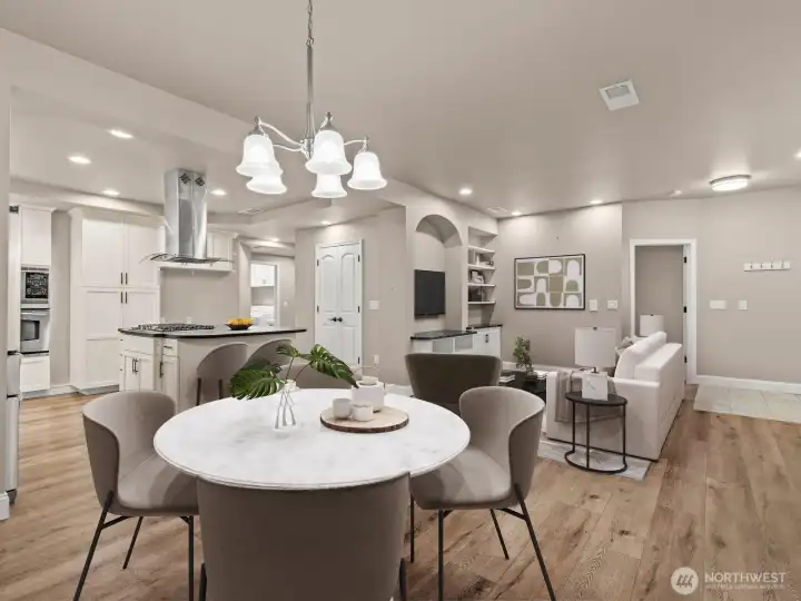 Welcome to the spacious separate apartment in the basement. This unit has it's own garage and front door. Great room, kitchen and eating area. Virtually staged.