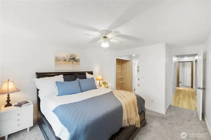 Primary with walkthrough closet