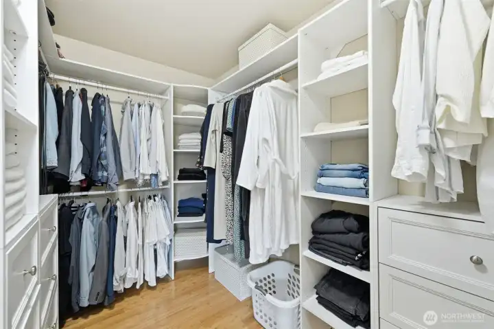 Walk-in closet.