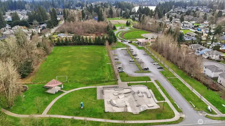 Home is near the Martha Lake Park.