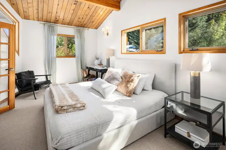 Stargaze from every angle at night in bed.