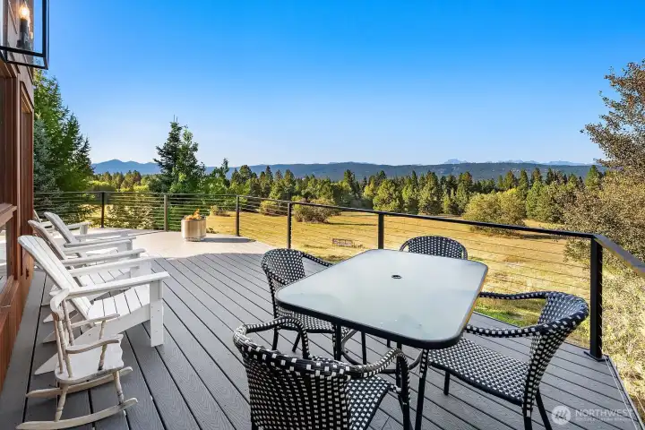 New deck and railing.