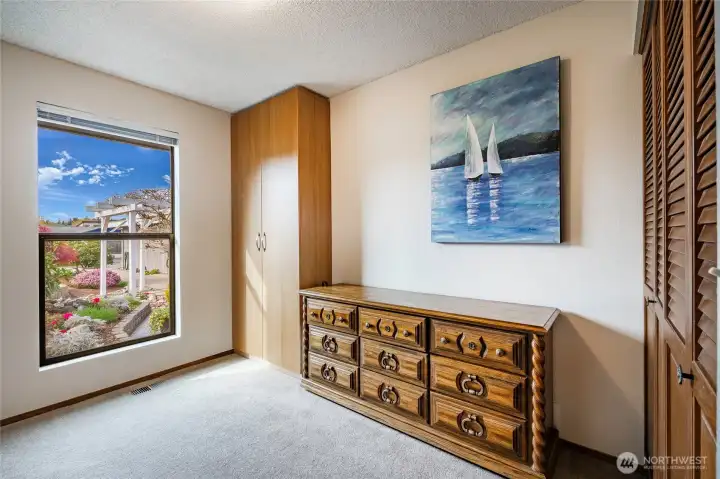 Bedroom #2 also looks to the courtyard