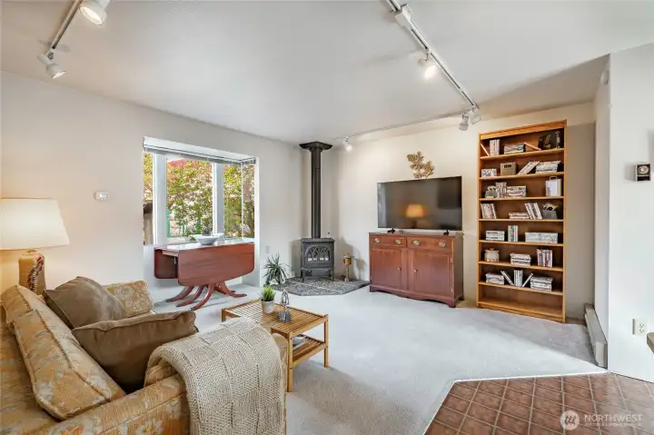 Cozy living room in the ADU