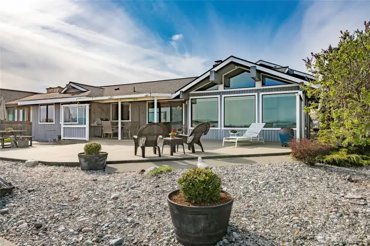 Relax on the patio to soak in the sun