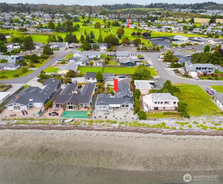 Oversized lot tucked away off the road