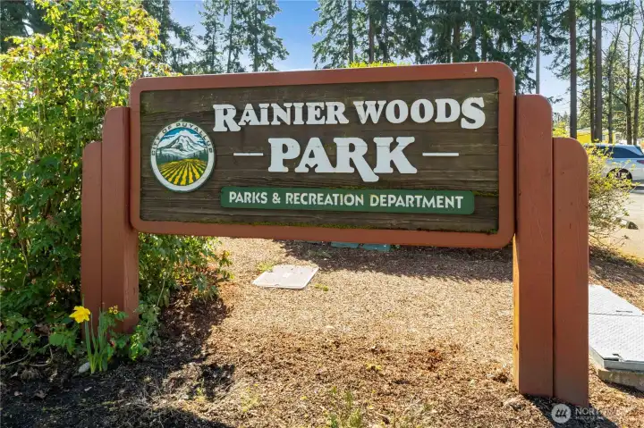 Rainier Woods Park is just a small walk away and it has a dog park too!