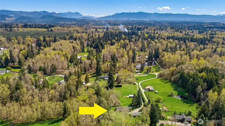 Looking East over Property~