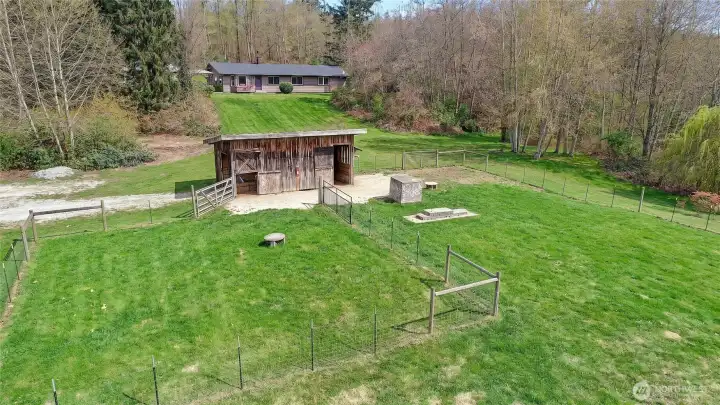 Eastern 1/2 of Property has Pastures and Dry, Cross-Fenced Fields for Happy Animals~