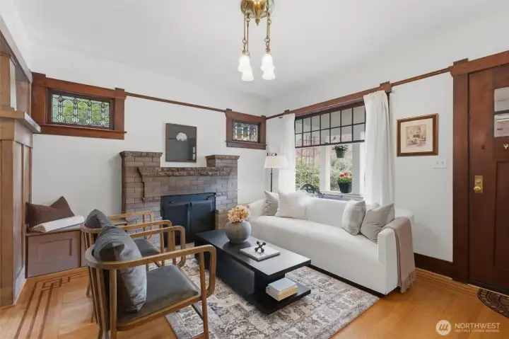 Original hardwoods throughout main level