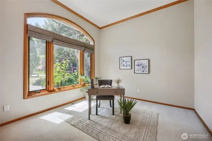 Spacious main floor den.