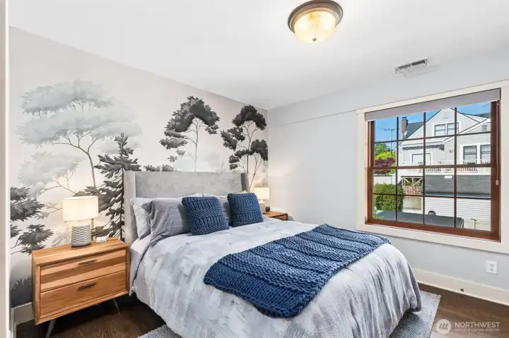 Bedroom #3 on the 2nd floor features a walk-in closet and jack-and-jill bathroom.
