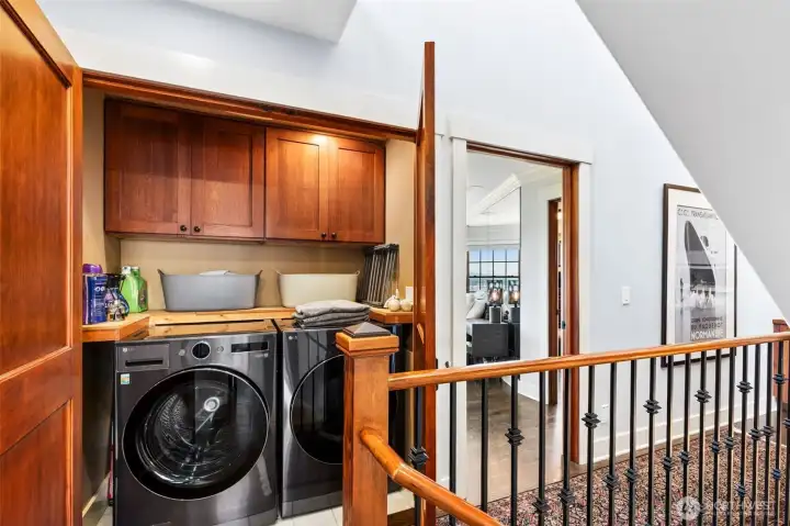 Convenient laundry on 2nd floor.